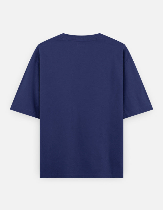 Navy Royal Blue t-shirt on a white background